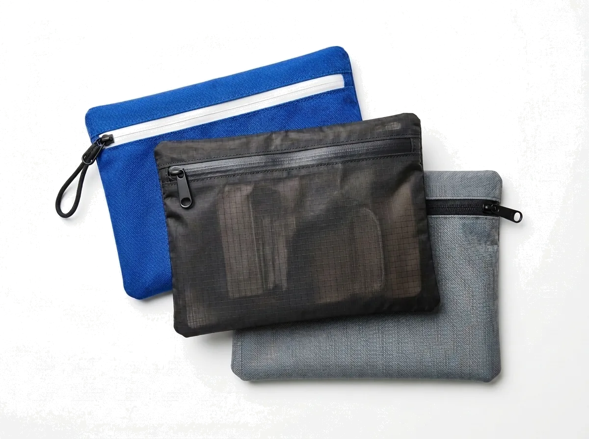 Translucent storage pouches